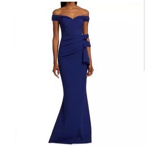Chiara Boni La Petite Robe Radoslava  Off-The Shoulder Sweetheart Ruffled Gown